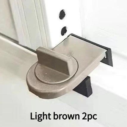 2pcs  Alloy Sliding Door Window Safety Lock Adjustable Security Door Locks Anti-theft Protection Lock Home Safety Latches