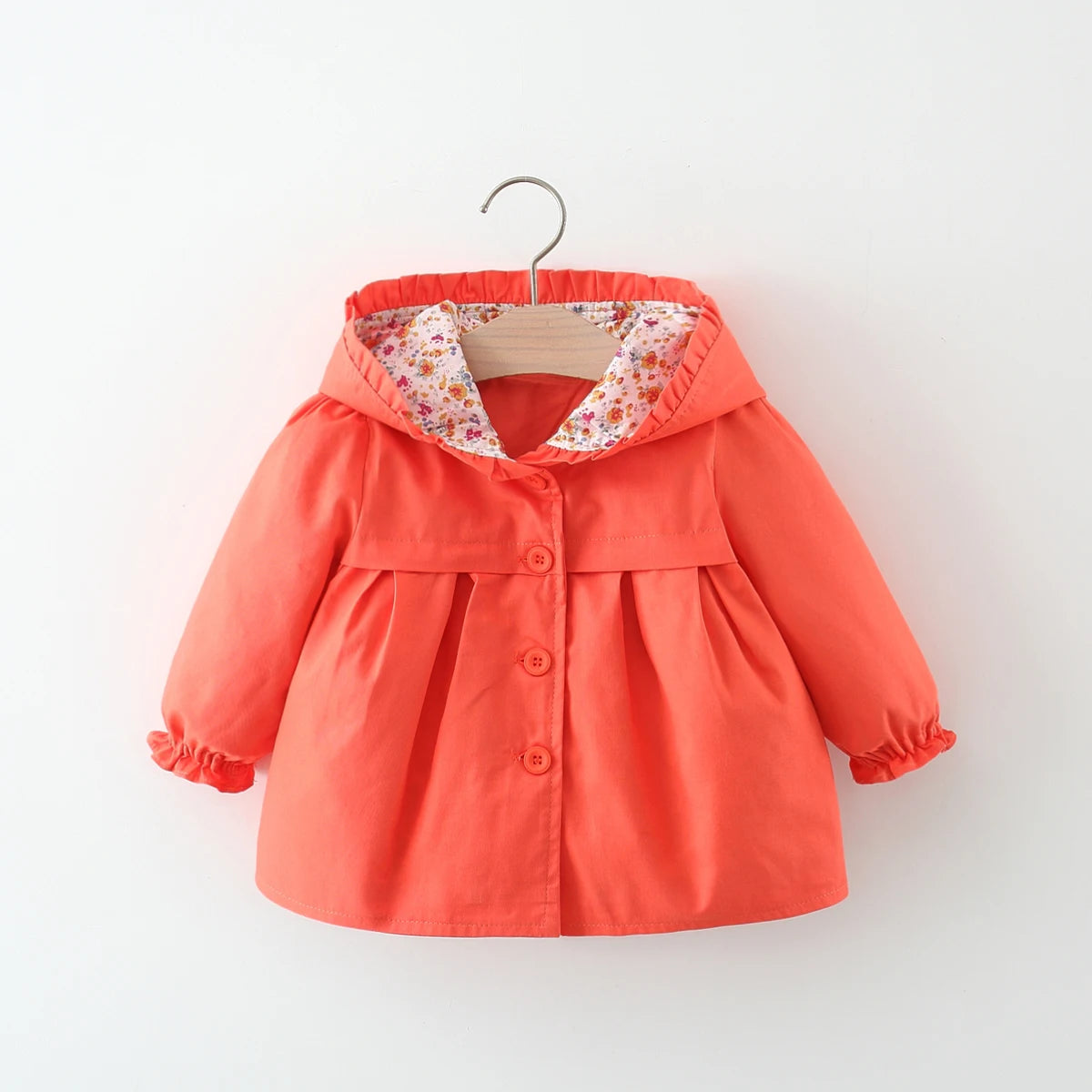 Baby Girl Jacket Long Sleeve Cotton Windbreak 0-3 Years