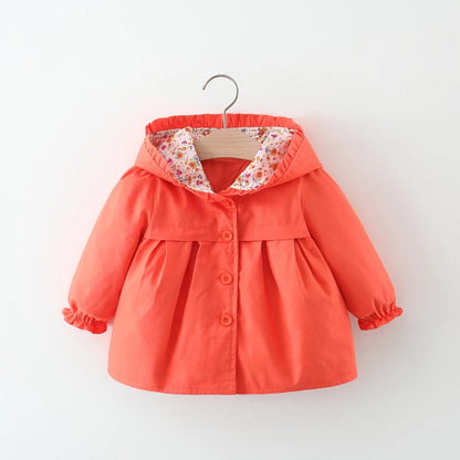 Baby Girl Jacket Long Sleeve Cotton Windbreak 0-3 Years