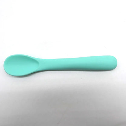 1/3Pcs/Set Soft Silicone Baby Training Spoon Fork Set BPA Free Kids Safety Non-Slip Tableware Infant Toddler Feeding Accessories