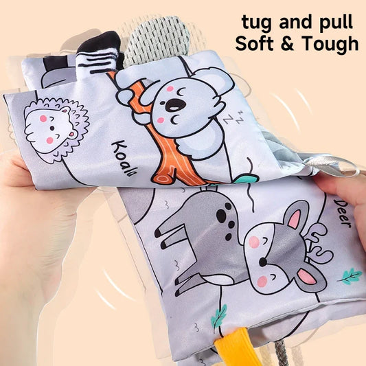 Baby Sensory Cloth Books Children Early Educational Toys Rustle Sound Soft Book 0-12 Months Cognition