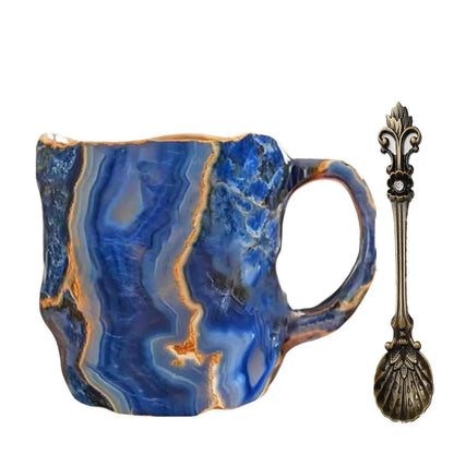 1PC Multi-Colored Mineral Crystal Coffee MugNatural Mineral Crystal Mug Colorful Crystal Christmas Mugs,Christmas Gift New