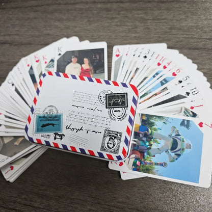 Custom Photo Playing Cards Personalized Pet Dog Cat Picture Poker Deck Anniversary Wedding Couple Invitation Card Memorial Gift