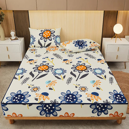 Waterproof Mattress Cover with Zipper Six-Sided Bed Bug Proof Mattress Encasement Customized Size Fitted Sheet Cute Bed Cover