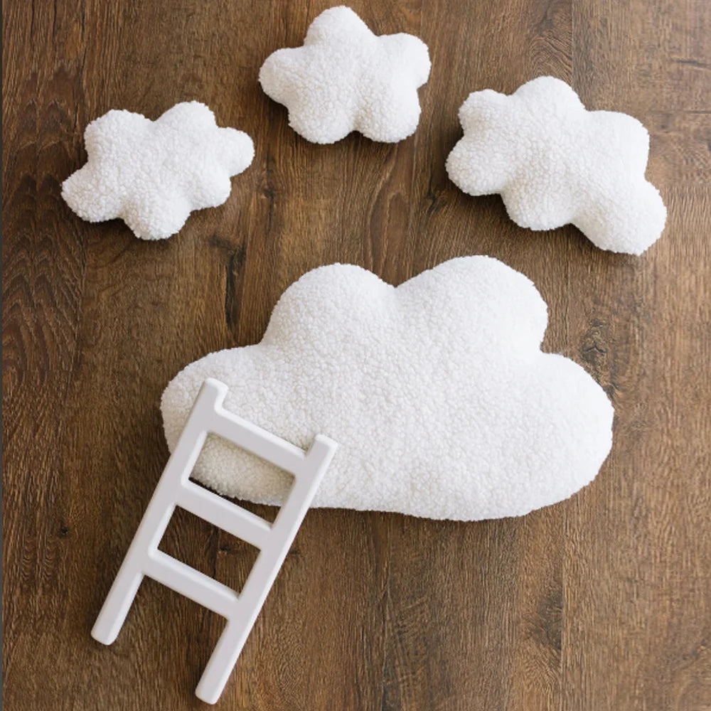 ❤️Newborn Photography Props Accessories White Cloud Ladder 5Pcs/set Studio Baby Photo Decoration Fotografia Accessory
