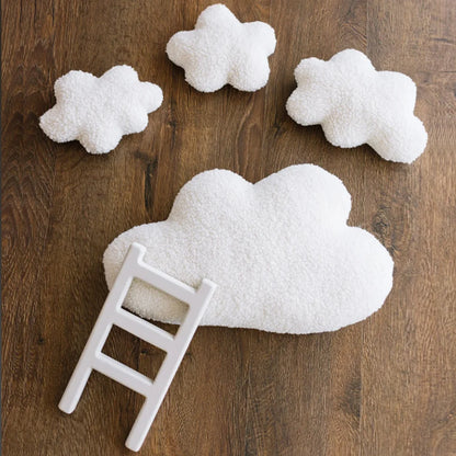 ❤️Newborn Photography Props Accessories White Cloud Ladder 5Pcs/set Studio Baby Photo Decoration Fotografia Accessory