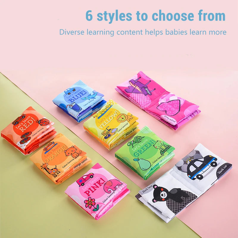 Baby Cloth Books Toys Soft Montessori Sensory Early Education Learning Games for Kids 0-12 Months Educational Infant Development