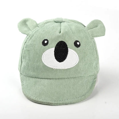 Cartoon Bear Baby Duck Tongue Hat Boy Girl Sunshade Peaked Cap Cotton Children Outdoor Visor Short Brim Baseball Hat