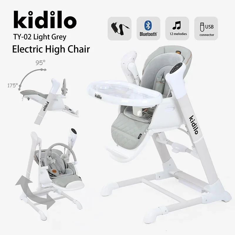 Baby Rocking Chair Electric Baby Rocking Device Newborn Baby Multifunctional Cradle Bed Dining Chair