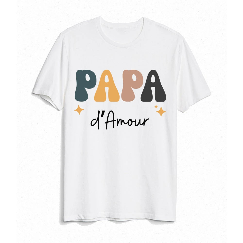 Dad Mom and Me Family Matching Outfit Retro Family Look Shirts Daddy Mommy and Me T-shirt Father Son Mother Daughter Clothes Tee