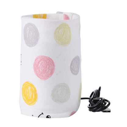 USB Milk Water Warmer Baby Nursing Bottle Heater Newborn Infant Portable Bottle Feeding Warmers Travel Stroller Insulated Bag