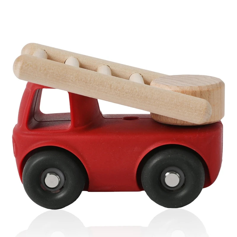 Montessori Baby Silicone Car Toys 0 12 Months Newborn Baby Things Silicone Baby Teether Toy Car  Educational Toy Silicone Blocks
