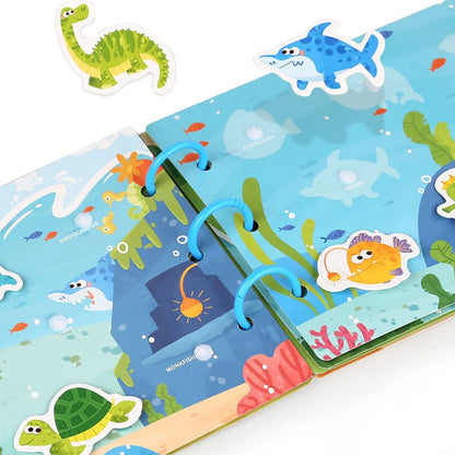 Montessori Baby Busy Book My First Book Early Learning Education Toy for Toddlers