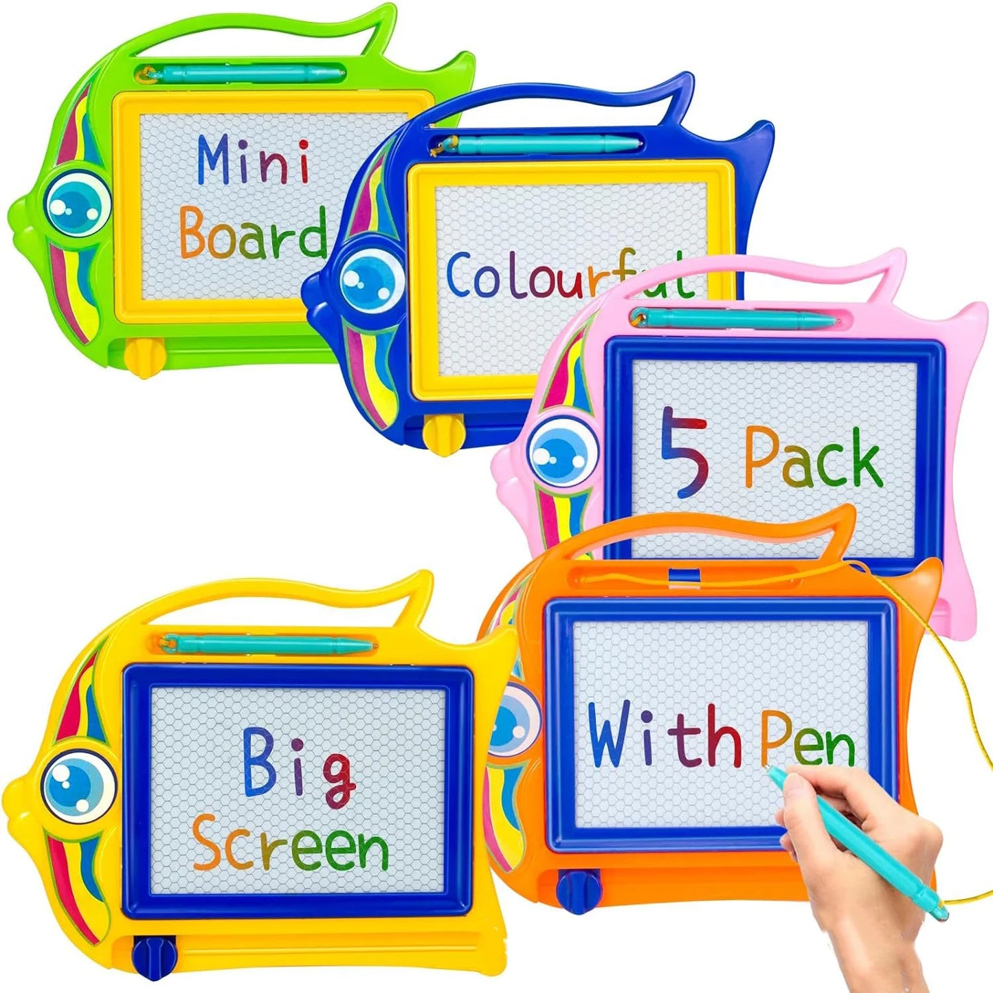 Children's colored magnetic small drawing board for early education, writing board, puzzle toy