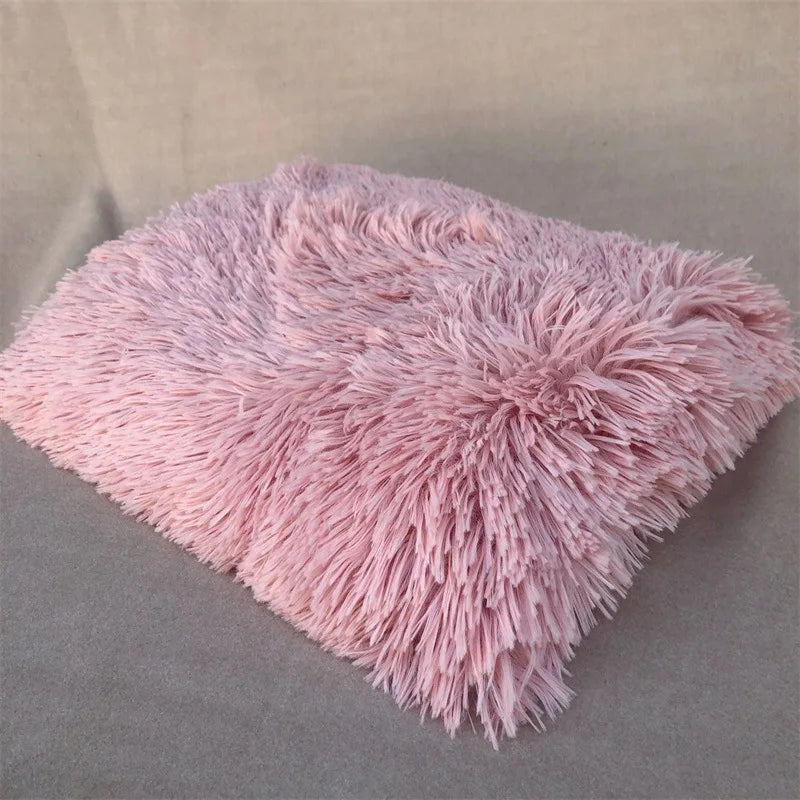 Newborn Photography Plush Blanket Baby Photo Background Rug for Studio Long Pile Fur Mat 0-12M