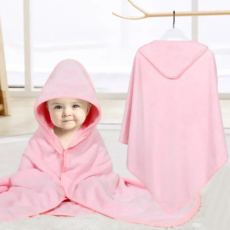 Customized Name Cartoon Animal Baby Bath Towel Soft Newborn Hooded Absorbent Infant Towel with Cap - Baby Shower Gift