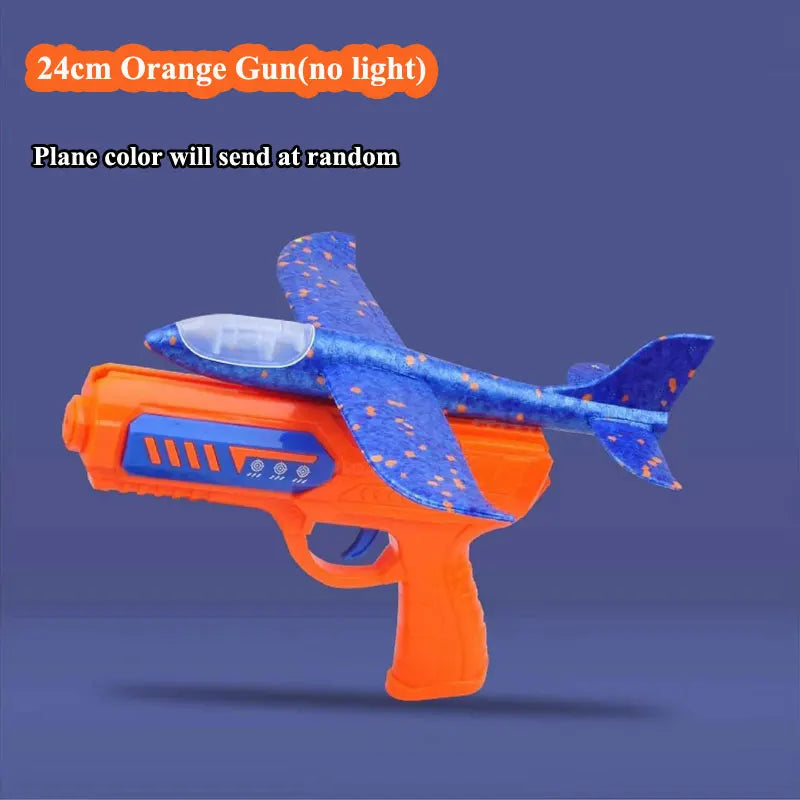 Clearance_Kids 24/34cm Foam Plane Launcher Outdoor Toy for Boys Sport Catapult Game Children Girl Birthday Xmas Gifts_Continuous