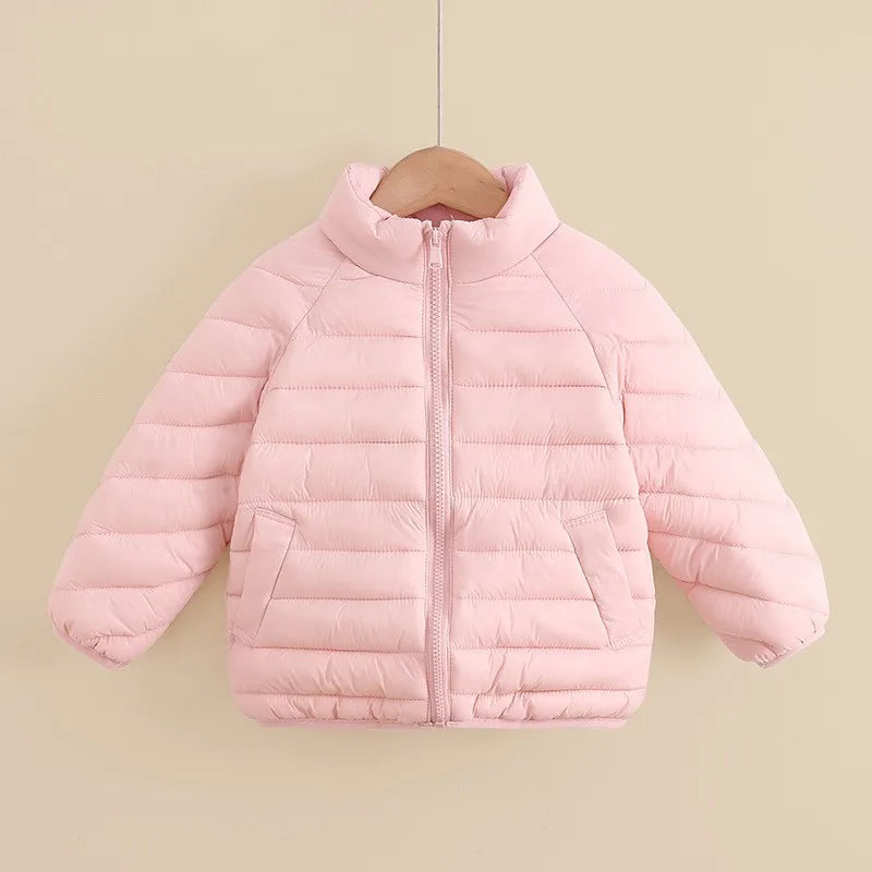 New Winter Thick Warm Jackets Autumn Kids Padded Down Cotton Clothes Boys Girls Hooded Parka Coats Children Outerwear 2-10 Years