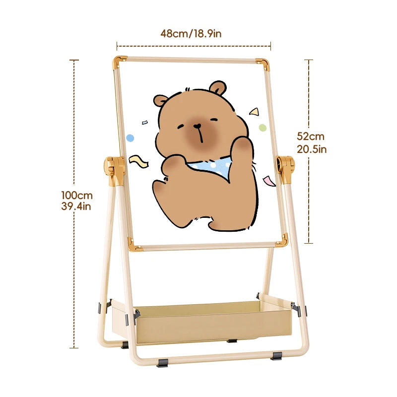 Children's drawing board, baby magnetic double-sided teaching, home small blackboard stand, colored graffiti, erasable writing