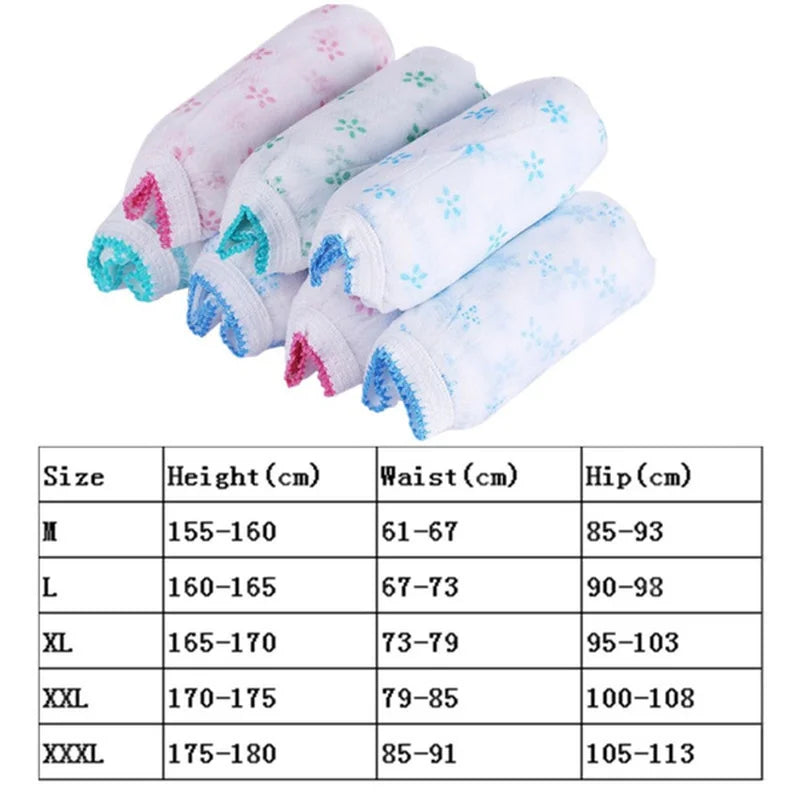 7PCS/set Women Disposable Cotton Underwear Postpartum Panties