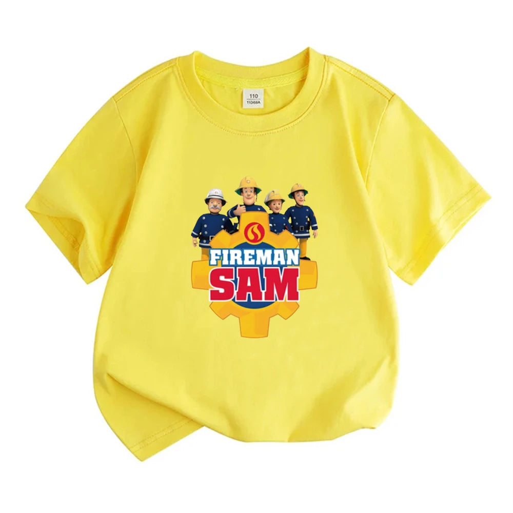 Kids Round Neck Black T-shirt Shorts Fashion Short-sleeved Toddler 3-12Y Casual Summer Set