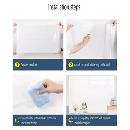 DIY Roll Paper Graffiti Scroll Whiteboard Wall Sticker Painting Drawing Early Educational Toys  No Damage to Wall Easy to Clean