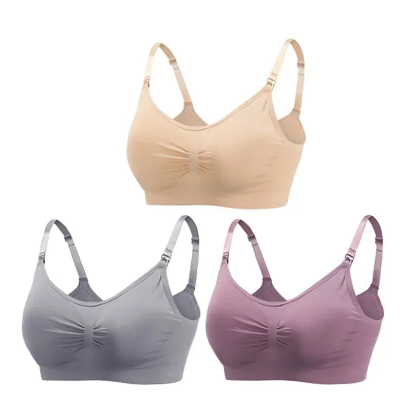 3PC/lot Maternity Nursing Bras Cotton Breastfeeding & Pregnant Moms
