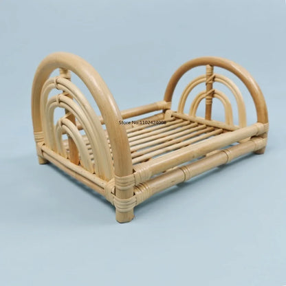 Rattan Furniture Photography for Newborns Newborn Photography Props Retro Basket Chair Infant Photo Prop Baby Girl Boy Bed