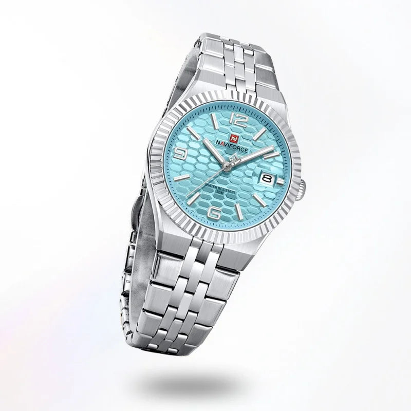 New NAVIFORCE Women 2026 Fashion Watch High Quality Waterproof Ladies Quartz WristWatches Female Steel Bracelet Romantic Clock