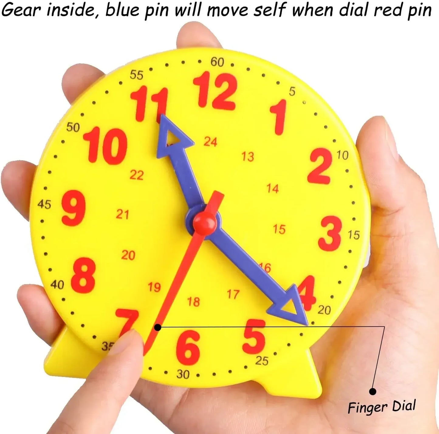 Montessori Time Teaching Clock Student Math Skill Demonstration Clock Model Early Education Learning Resources