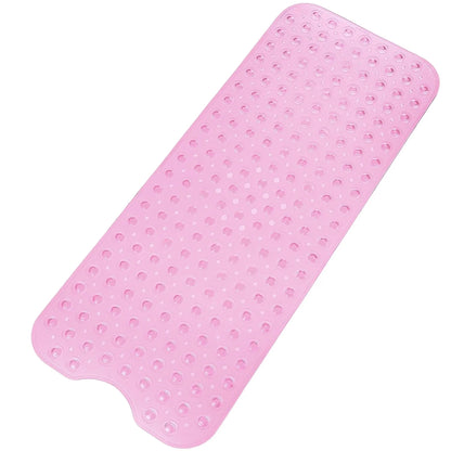 1pc Cartoon Extra Long Bathtub Mat 40x100cm Non-Slip Bathmat Suction Cups & Drain Holes