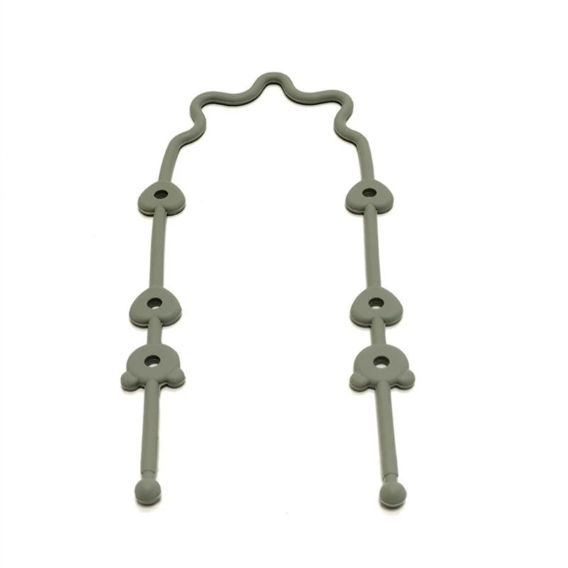 Baby Pacifier Chain with Safety Straps Silicone Holder Stroller & Highchair Accessory Drinking Cup Holder Strap