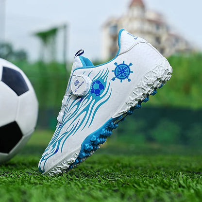 Kids Turf Soccer Cleats Children Shoes Breathable Lightweight Training Sneakers Non-Slip Athletic Boys Girl