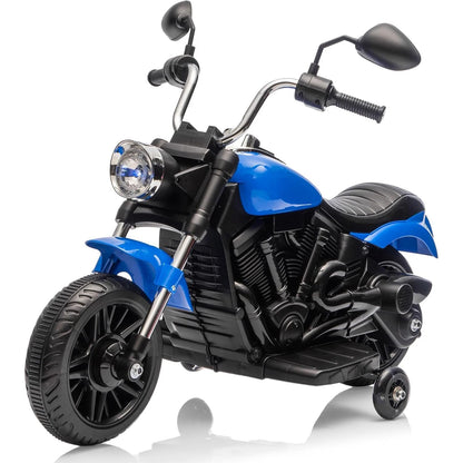 3-Wheel Kids Ride on Motorcycle w/Detachable Training Wheels/Reverse/Headlight 12V Electric Ride on Toy for Toddler Boys Girls