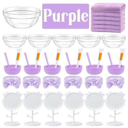 6/8/10/12/14/16Sets Spa Party Supplies for Girls Birthday Party DIY Kids Birthday Party Supplies Favors