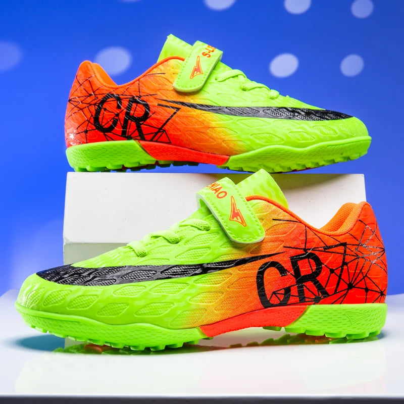 Kids Sport Indoor Turf Training Outdoor Children's Soccer Shoes Light