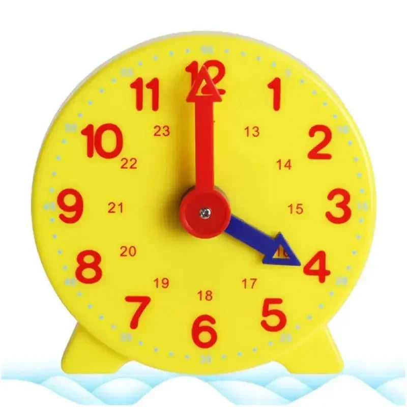 Montessori Time Teaching Clock Student Math Skill Demonstration Clock Model Early Education Learning Resources