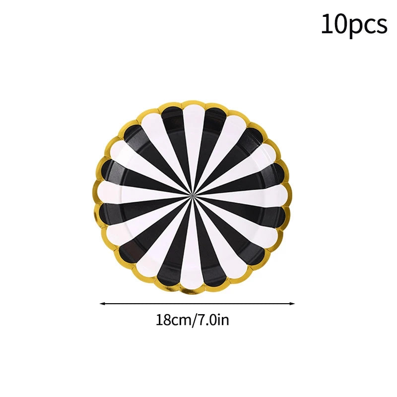 Birthday Decorations Party Paper Plates Cups Baby Shower Party Accessories Party Favors Gifts Plates for Party Supplies