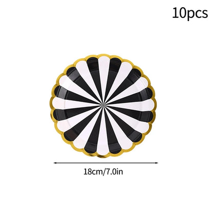 Birthday Decorations Party Paper Plates Cups Baby Shower Party Accessories Party Favors Gifts Plates for Party Supplies