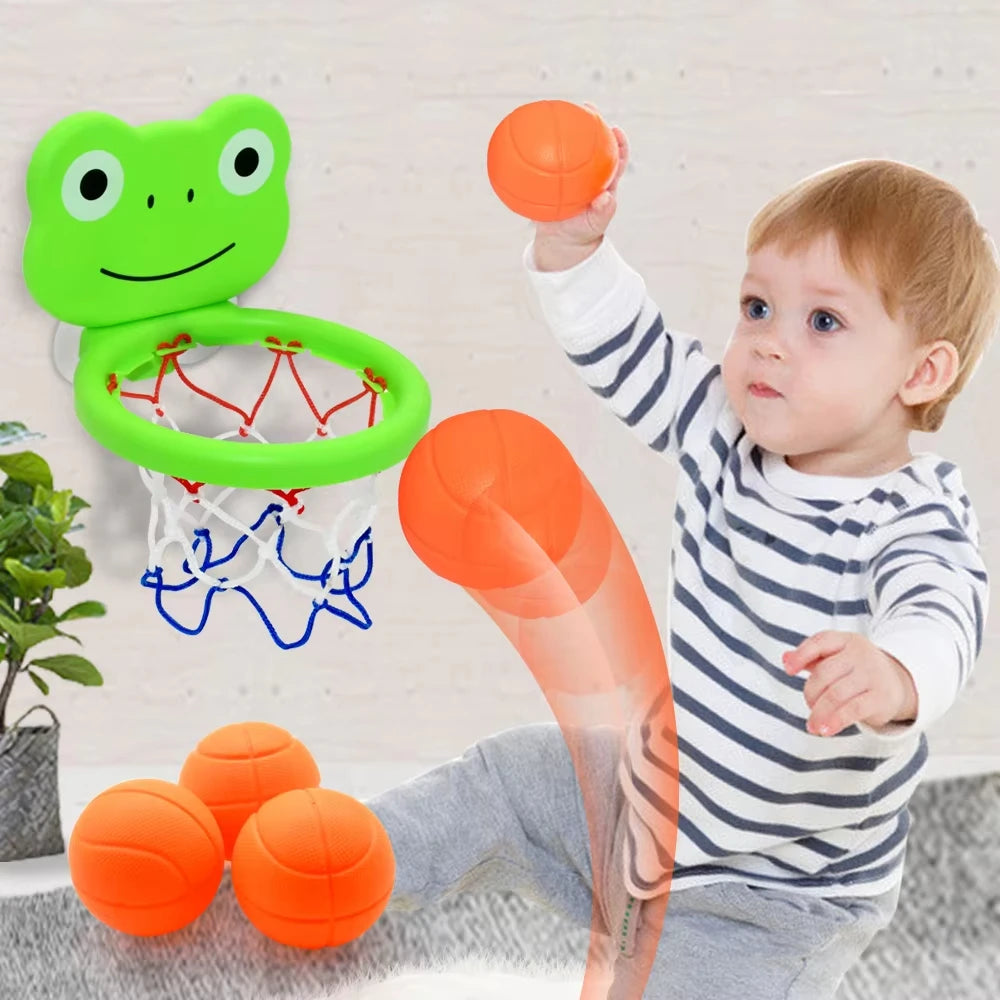 Cartoon animal basketball bath toy Bathroom water play set