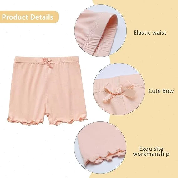 4Pcs Shorts Girls Shorts 2-14Y