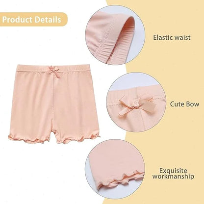 4Pcs Shorts Girls Shorts 2-14Y