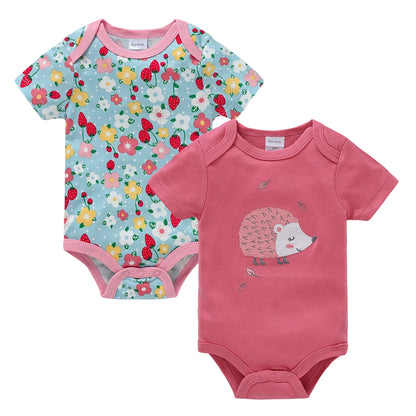Honeyzone Summer Baby Clothes Infant Girls Romper Cute Lion Full Print Boys Bodysuits 2pcs /Set Trottie Jumpsuits Outfits 