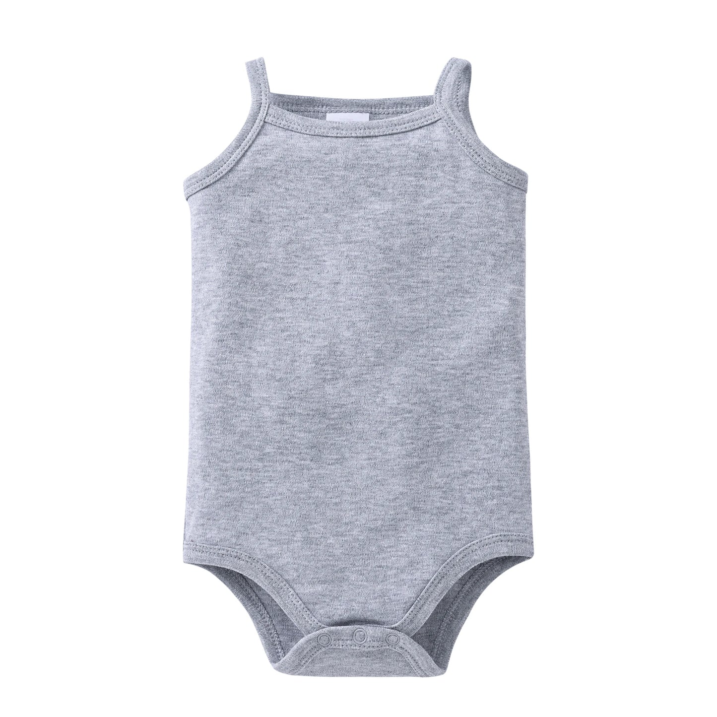 100% Cotton Baby Bodysuit Set for Girls Solid White Sleeveless Rompers (0–24 Months), Available in 1–6 Pieces