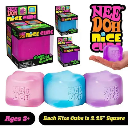 Squishy  Needoh Nice Cube Sensory Stress Reliever Fidget Tool Anti-Anxiety Relief Squeeze Kids Toy