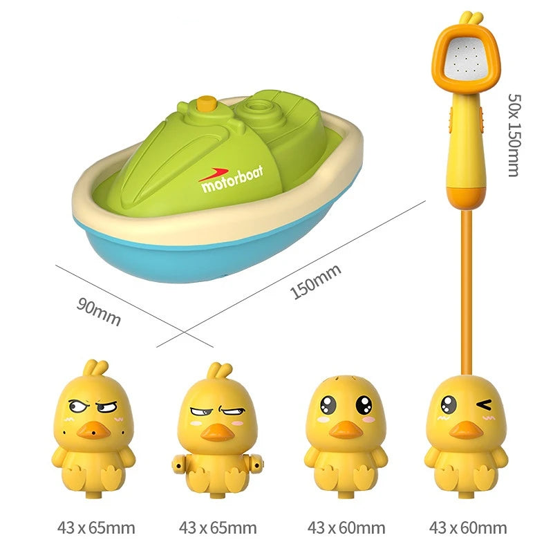 Baby Bath Toys Cute Duck Water Spray Bathroom Bathing