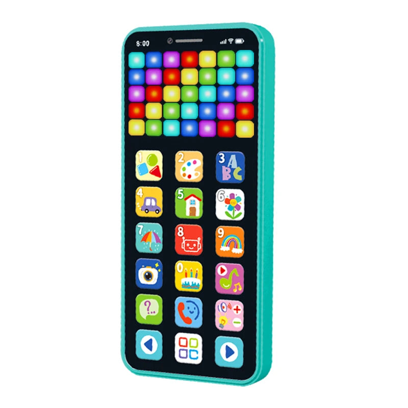 Kids Educational Multimedia Tablet with Color Screen USB Rechargeable Early Learning Music Toy for Children's Development