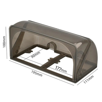 86 Type Bathroom Dual Socket Waterproof Protective Box Outdoor Electric Plug Rainproof Cover Self-Adhesive Socket Accessories