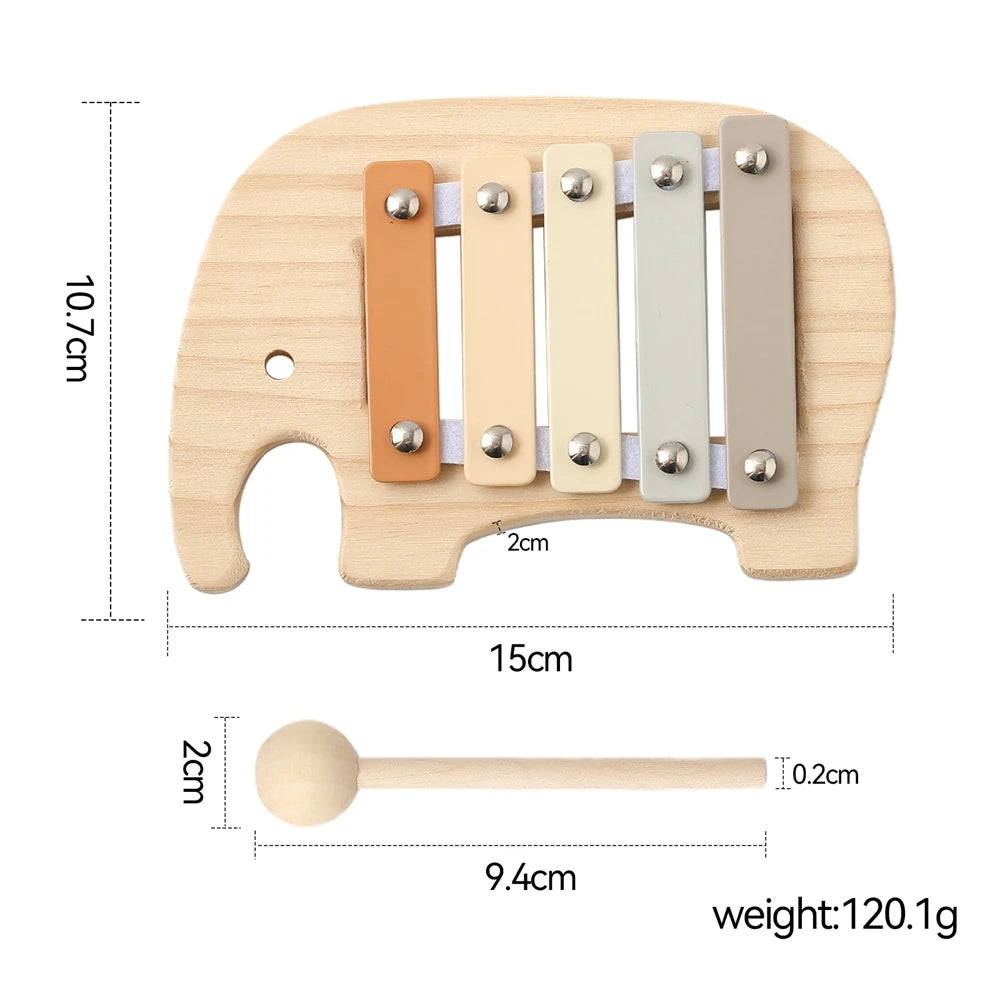 Baby Educational Toys Wooden Music instruments Montessori Children's Musical Toys Xylophone Newborn Music Table