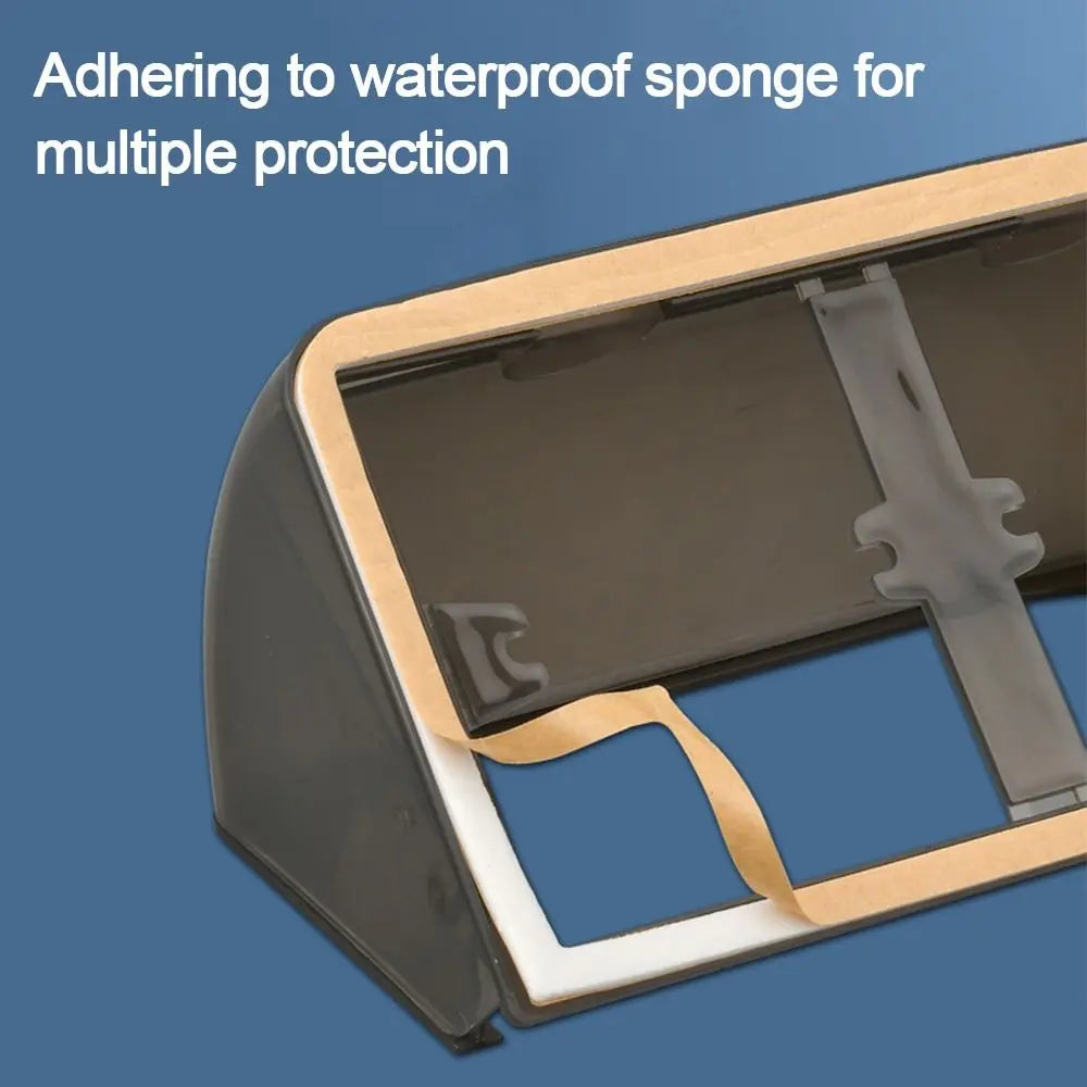 86 Type Bathroom Dual Socket Waterproof Protective Box Outdoor Electric Plug Rainproof Cover Self-Adhesive Socket Accessories